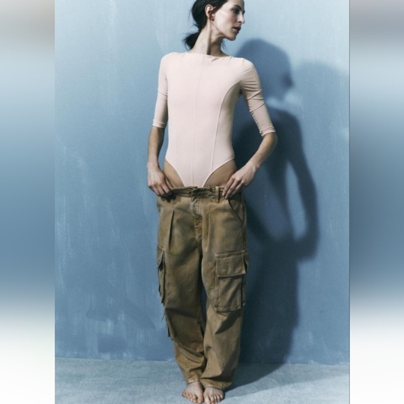 Zara Delicate Bodysuit Sz-L - Picture 2 of 10